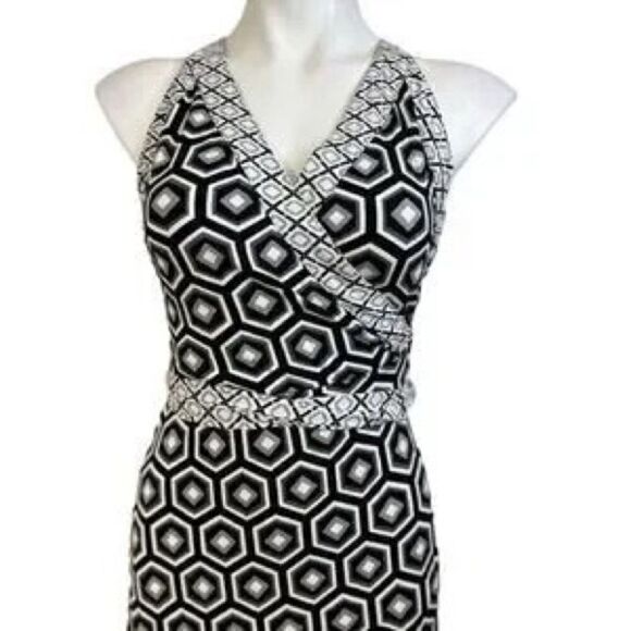 G by Giuliana Geometric Print Wrap Dress Size Small - Picture 2 of 3